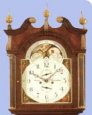 face and hood of longcase clock