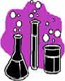 clip-art test tube and beakers