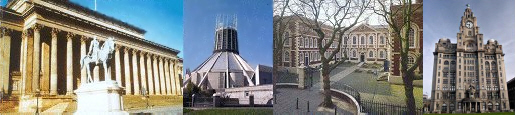 photo - st george's hall, metropolitan cathedral, bluecoat, liver buildings